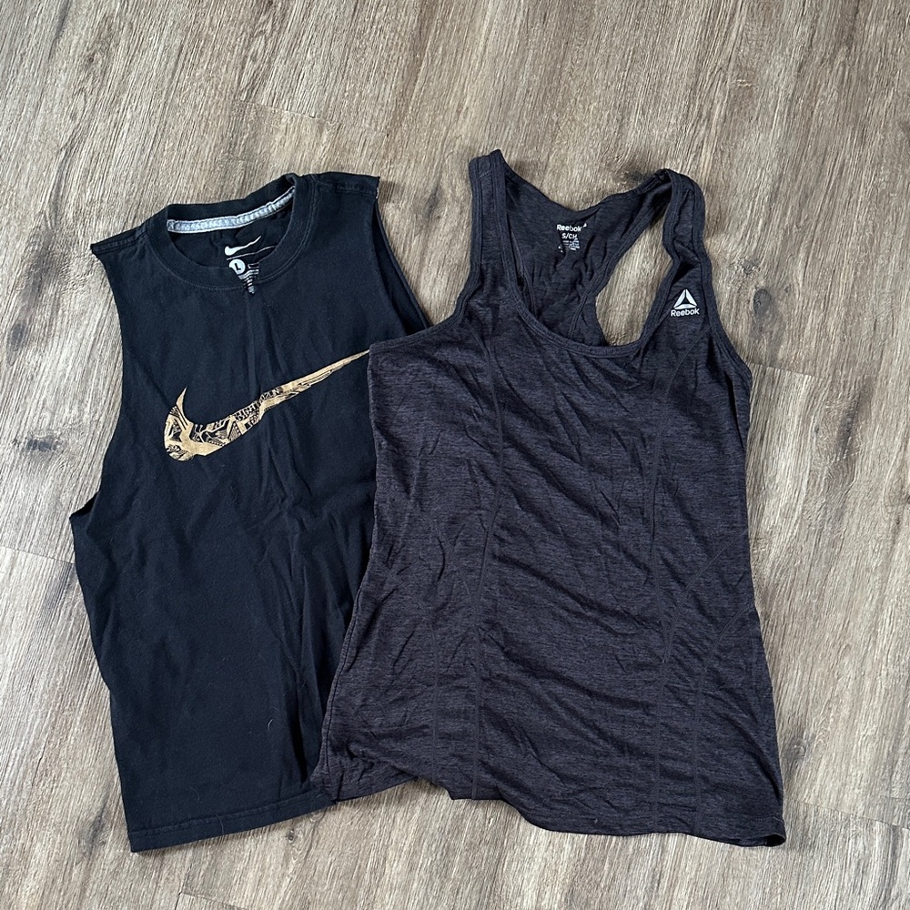 Black and Gold Tank Tops
